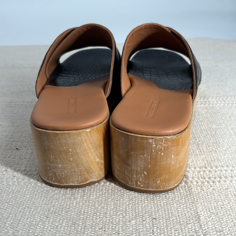 Rachel Comey Serge Clogs Navy Size 9 - Picture 4 of 14